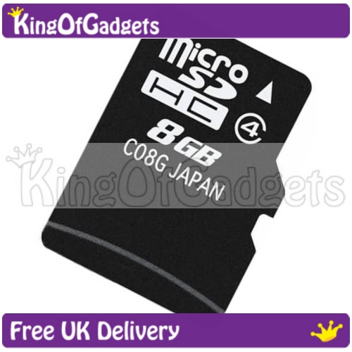 8gb Micro Sdhc Memory Card For The Samsung Monte S5620