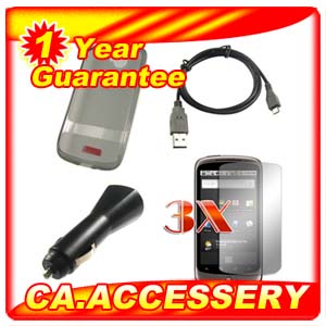 nexus test Crystal Skin Gel Case Google Nexus 1 One + CAR CHARGER pic
