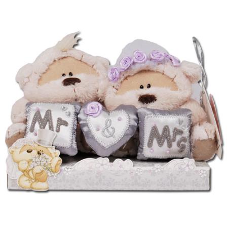 Fizzy Moon 2 x 4" Mr & Mrs Bears.