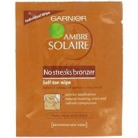 Ambre Solaire NoStreaks Bronzer Self Tan Face Wipes 30