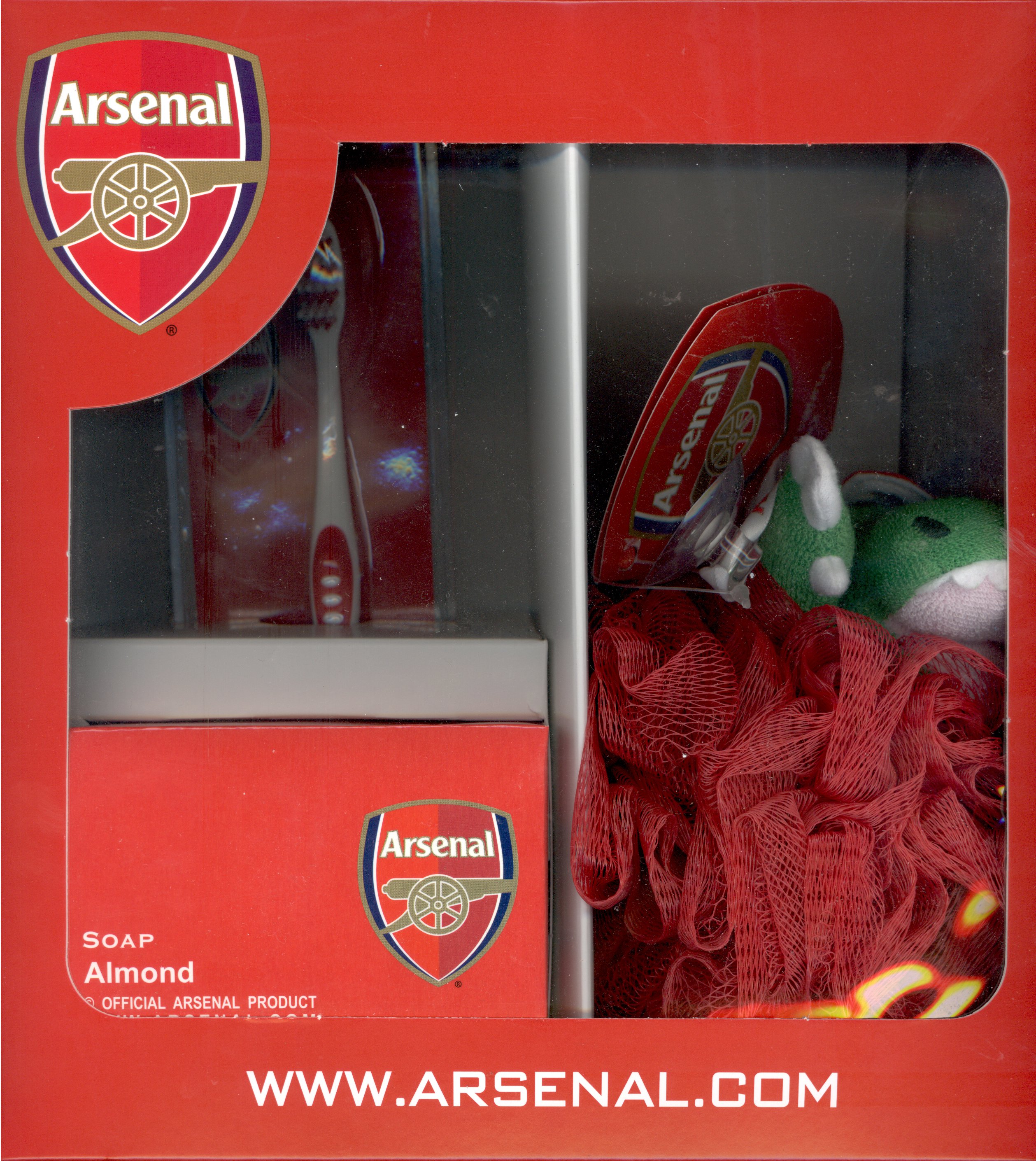 ARSENAL "Gunners" Football Club 3Pce Bath Gift Box