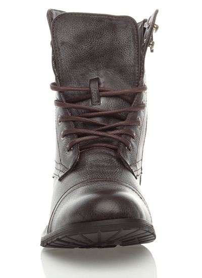 Woman Work Boot on Womens Brown Combat Military Work Army Boots Size   Ebay