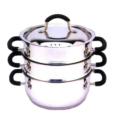 Stainless Steel Steamer (20cm 3 Tier)   