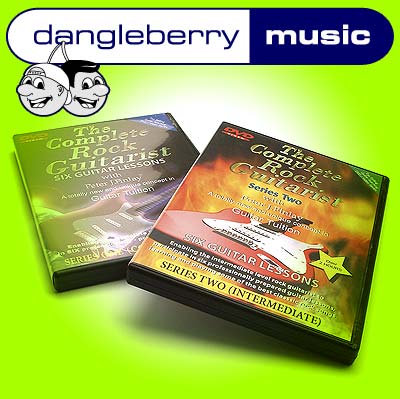 LEARN GUITAR TUITION DVD Electric Rock Lesson Set of 2