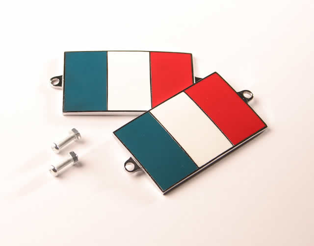 France French Tricolour Flag Metal Enamel Car Badges