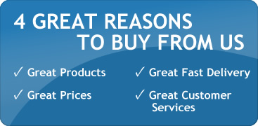 4 Great Reasons to buy from us - products, prices, service and delivery