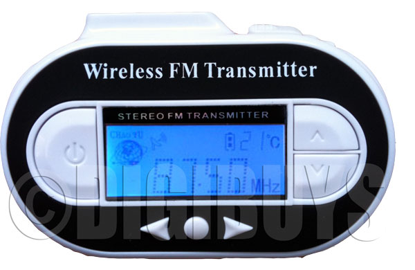 200 Channel FM transmitter with LCD Screen and USB Port