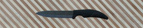 All Purpose Medium Ceramic Knife in Black
