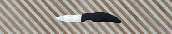 Mini Ceramic Paring Knife in White