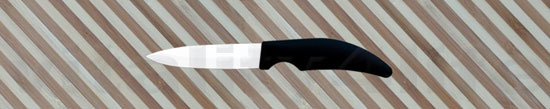 Standard Size Ceramic Paring Knife in White