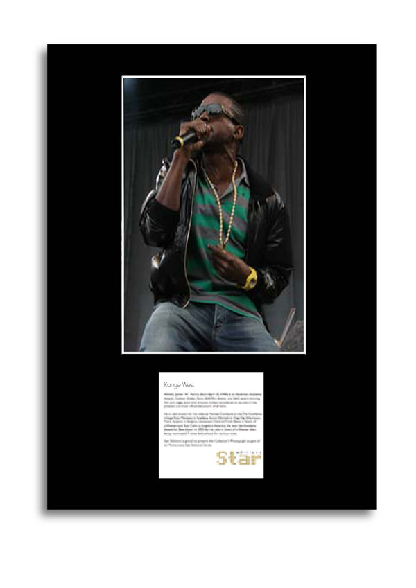 Kanye West Limited Edition Mounted Photographic Print