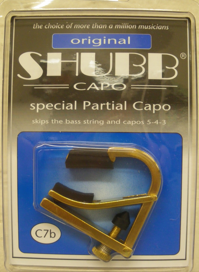 NEW SHUBB C7b PARTIAL - OPEN TUNING GUITAR CAPO gcshp