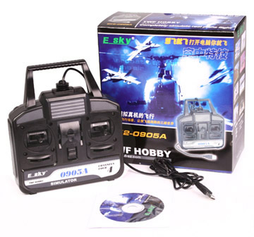 NEW ESKY USB RC AIRPLANE HELICOPTER FLIGHT SIMULATOR
