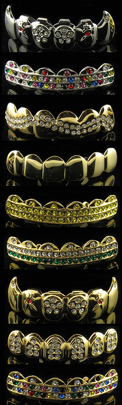10 x quality bling grillz wholesale hip hop jewellery
