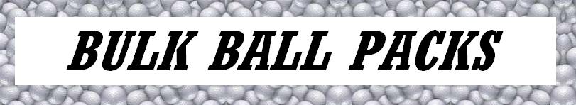 bulk golf ball packs
