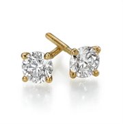 18K_dia_gear55383: 18K Yellow Gold Diamond Stud Earrings 1.35 CT VS1 D