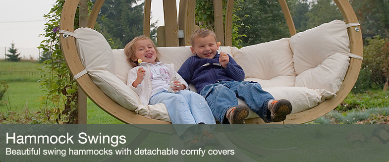 Globo hammock swings.