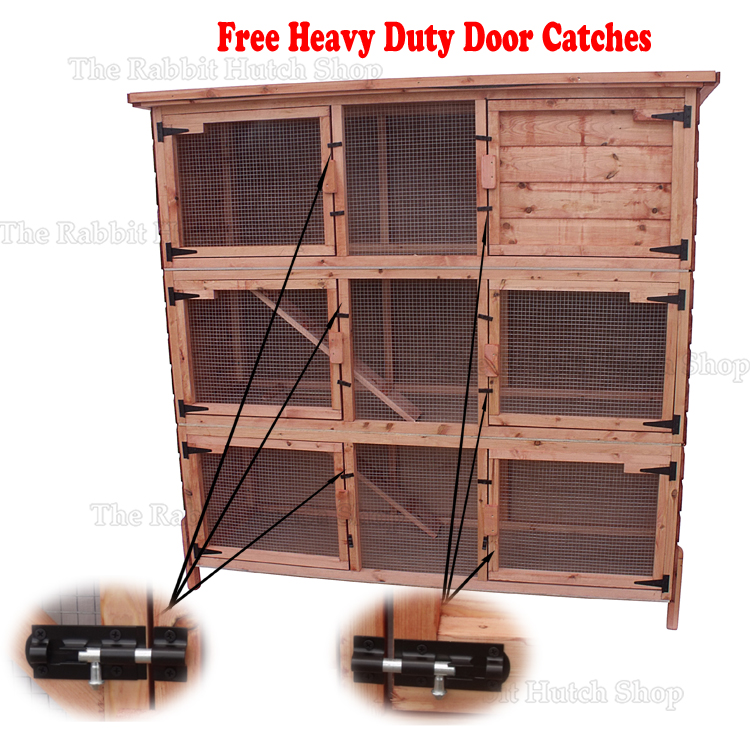 6ft 5" x 6ft 2" Giant Triple Decker Rabbit Hutch eBay