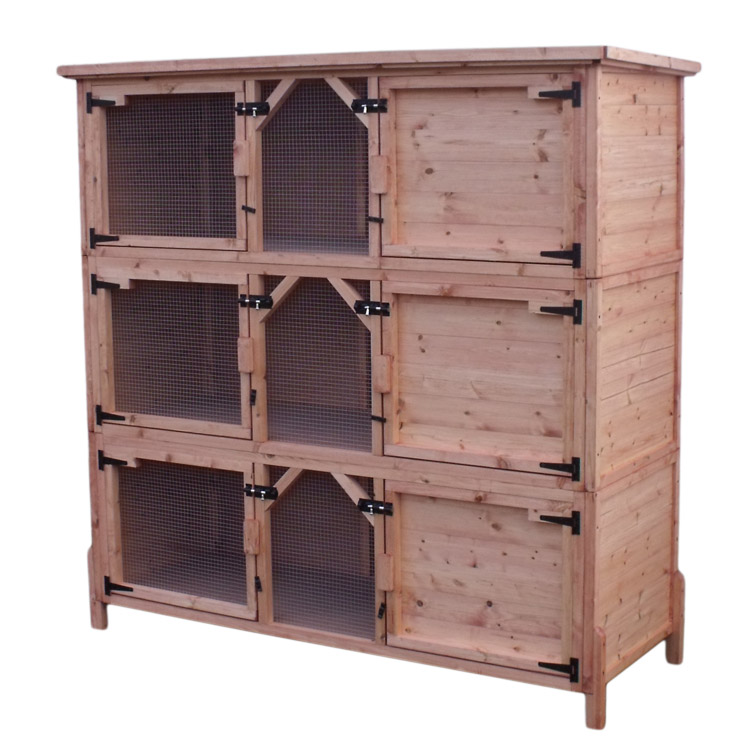 6ft 5" x 2ft 4" x 6ft 2" Three Story Rabbit Hutches eBay