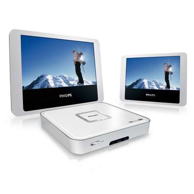 PHILIPS PET712 TWIN SCREEN DVD PLAYER 7