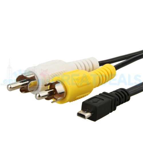 NIKON AV/VIDEO CABLE FOR COOLPIX l15 l14 l11 l12 l10