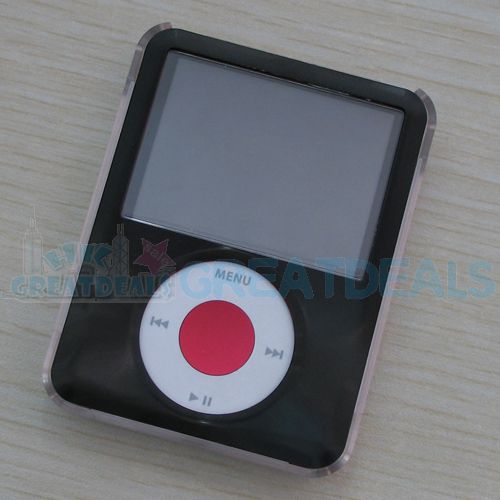 New Crystal Hard Case for Apple iPod Nano 3 BLACK 8GB