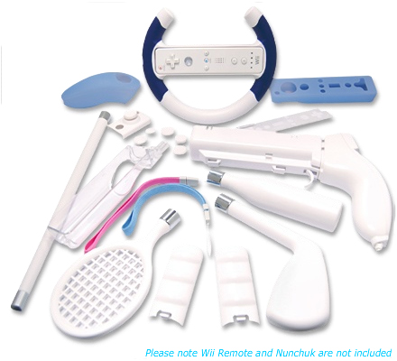 Compare prices and offers 21 in 1 Wii Entertainment Accessories Gaming Pack Kit