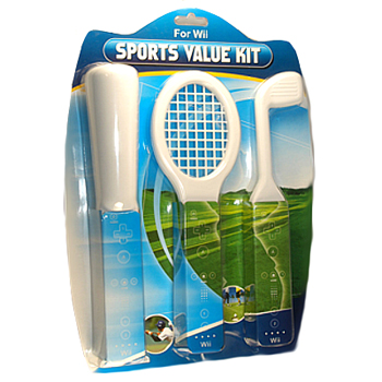 Compare prices and offers Wii 3 in 1 Tennis, Golf & Baseball Sports Games Kit