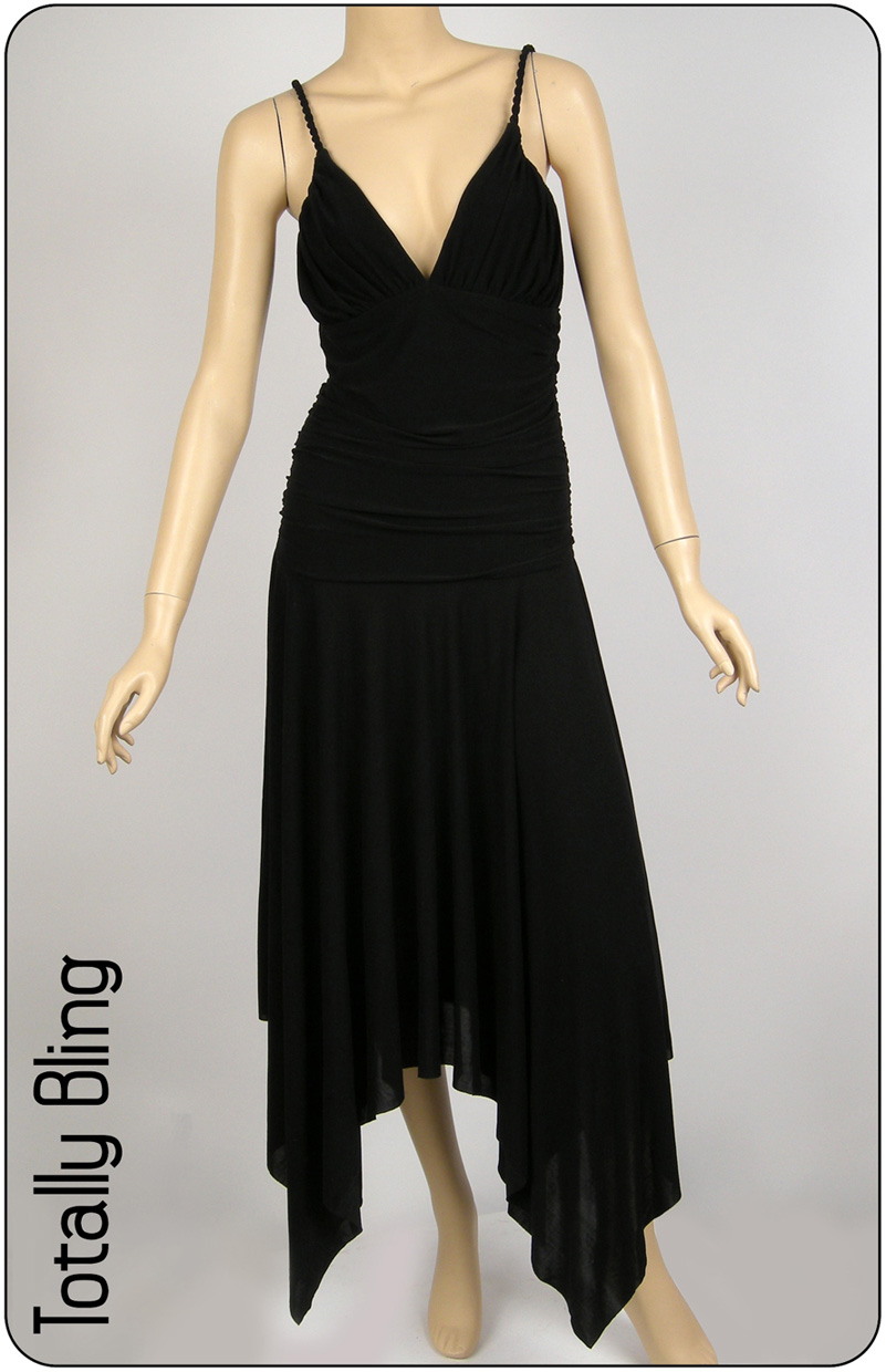 Black evening/cocktail party dress - size 16