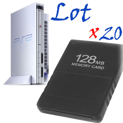 20X 128 MB Memory Card for Sony Playstation 2 PS2 128MB