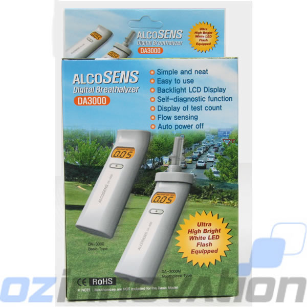 ALCOSENS DA3000 Mini Alcohol Breathalyser Breath Tester
