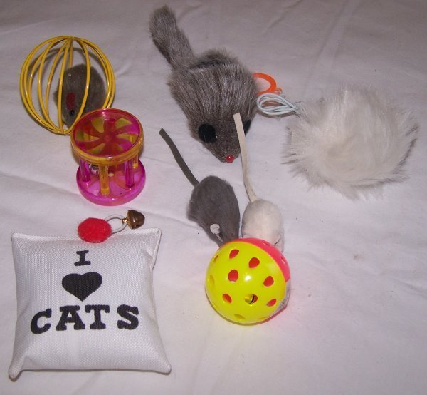 New 8 X Mixed Cat Toys, Ball Roller mice Kitten Toy Pet