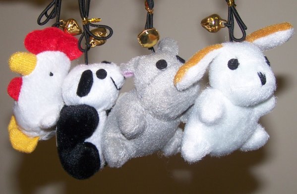 New 4 X Mixed Cat Toys on Elastic Kitten Toy Pet