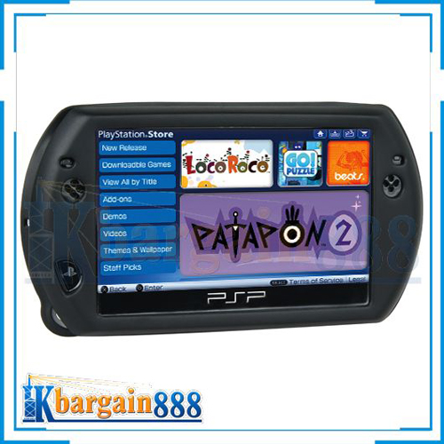 Black Silicone Case Skin Cover for Sony PSP GO Console