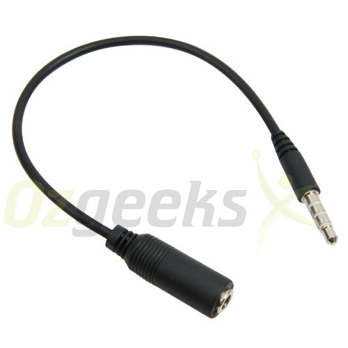 NEW 3.5mm Handsfree Headset Adapter for iPhone Black