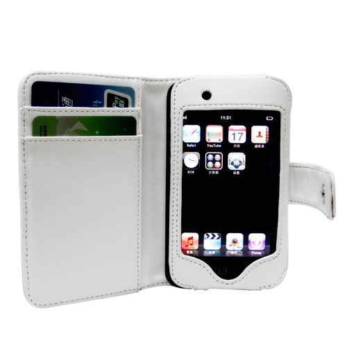 Leather Case for Apple Ipod Toucu1/2 8/16/32GB/8 White