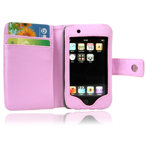 Leather Case for Apple Ipod Toucu1/2 8/16/32GB/8 Pink