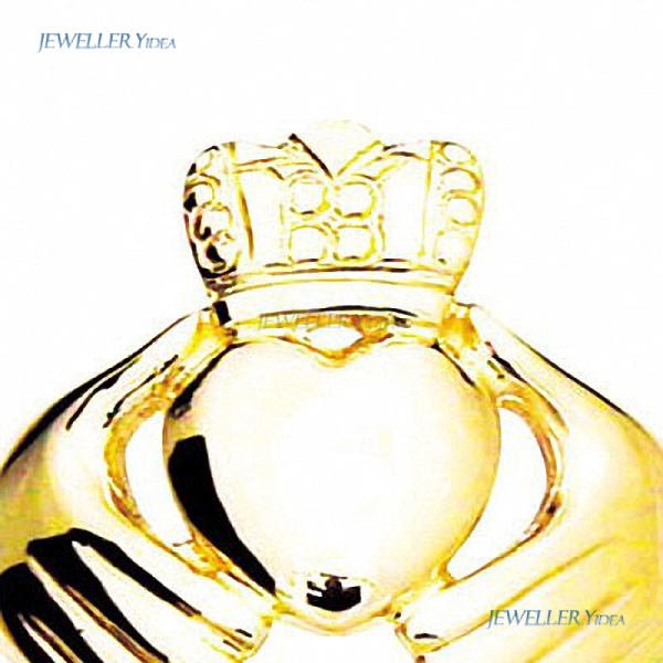 The Claddagh ring is an old Irish symbol of love and friendship. 