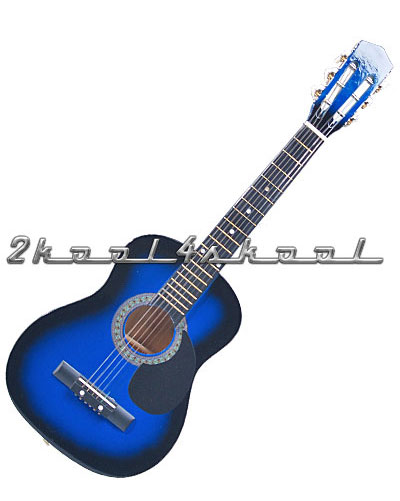 1/2 Size Blue Sunburst Acoustic Guitar rosewood spruce