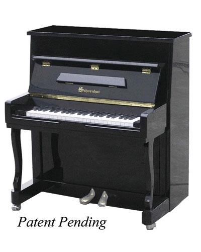 White Schoenhut 44 Key Child Baby Grand String Piano