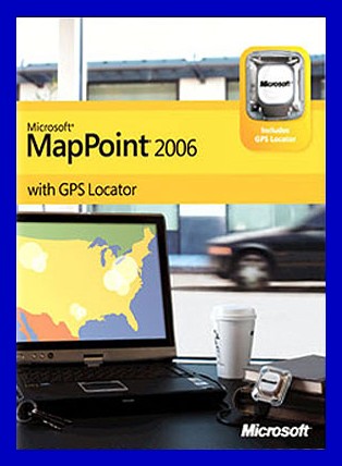 NEW Microsoft MapPoint Map Software 2006 w/ GPS Locator