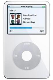 APPLE IPOD VIDEO 30 GB WHITE MP3 PLAYER 30GB GRADE A