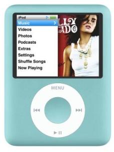 Apple iPod NANO 8 GB BLUE VIDEO 3RD GEN MP3 PLAYER 8GB