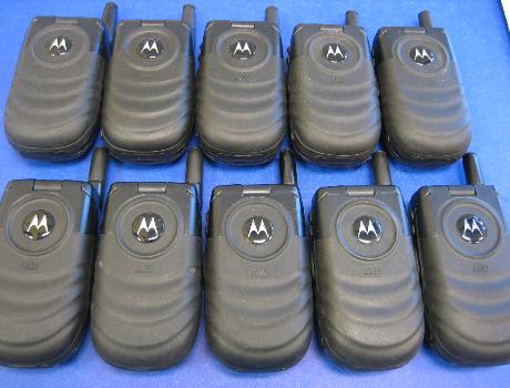 LOT of 10 Motorola Nextel i530 Cell Phone Flip Rugged
