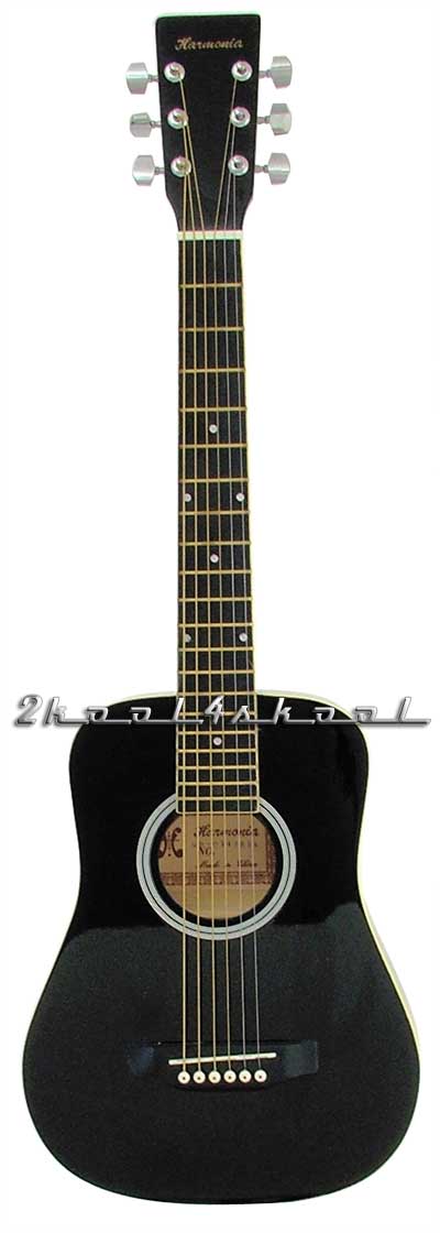 1/2 size BLACK Acoustic guitar Student Steel string NEW