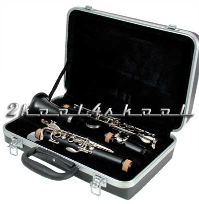 CLARINET Bb gloss BLACK NEW w/CASE+reeds-soprano B flat