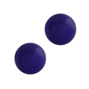 BS-404: 8mm Stunning Round Purple Jadeite on 925 Sterling Silver Earring Studs