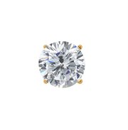 EAR-0033-RD-0600Q14-YG14K: 0.60 Ct Round H/I I1 Diamond 14K Yellow Gold Men's Single Stud Earring