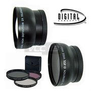 4602-(READY-2945N--&-- FILTER KIT 4261-58MM): 58mm VIVITAR LENS SET 2.2X + 0.43X  KIT+ 58MM FILTER KIT 58MM