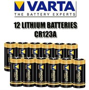 6599=READY(12x-SKU-6598): Battery LITHIUM CR123A VARTA 12 PACK